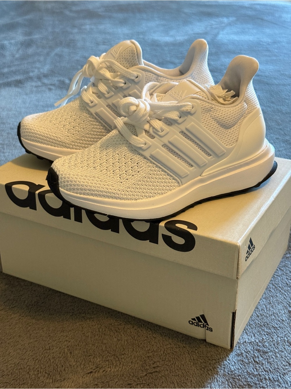 Adidas Kids White Sneakers